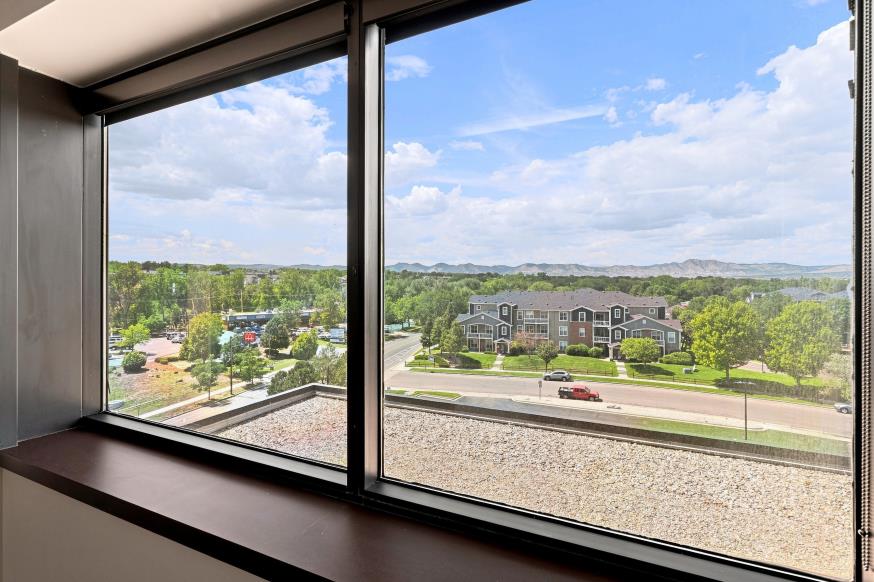 Corner window view across southwest Denver